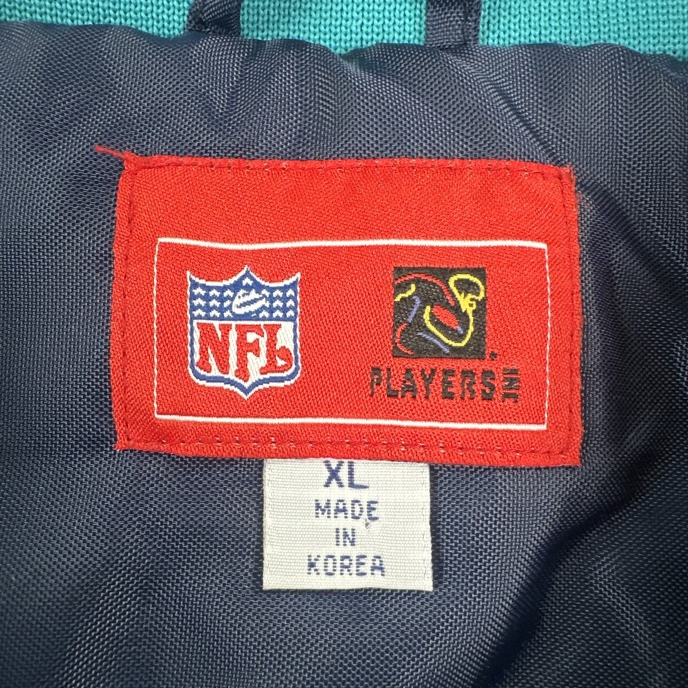 VTG NFL Players INC Miami Dolphins Ricky Williams Jacket Men XL Blue Embroidered - Picture 3 of 16